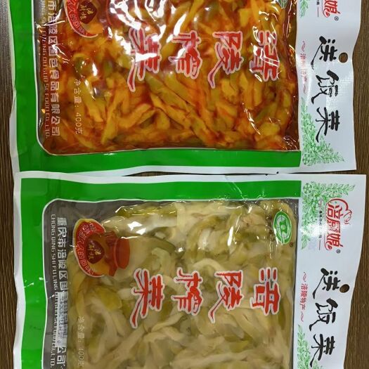 成都涪陵榨菜 涪厨娘送饭菜400克一袋白味丝/红味丝