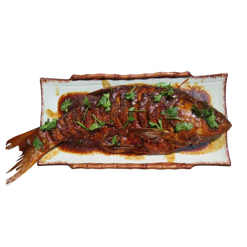 白鲢鱼 清真红烧鱼酥鱼