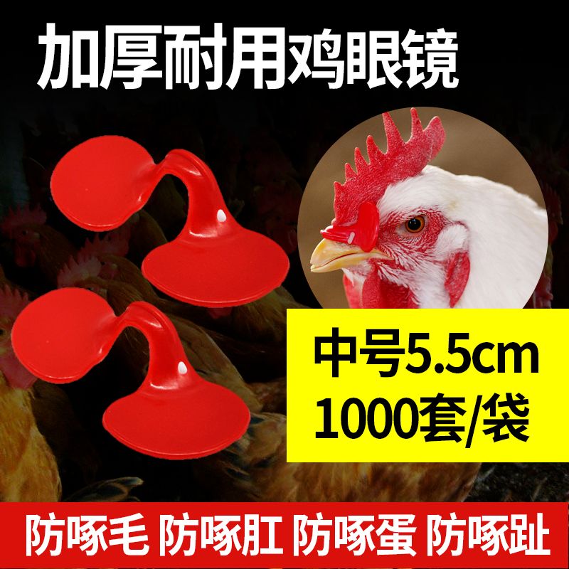 广州防啄型公鸡眼镜土鸡防啄鸡眼罩小鸡中大号鸡眼睛野鸡眼镜鸭鹅眼睛