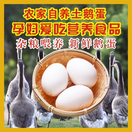 肇庆 鹅蛋 新鲜鹅蛋 农家自养土鹅蛋 6枚/件