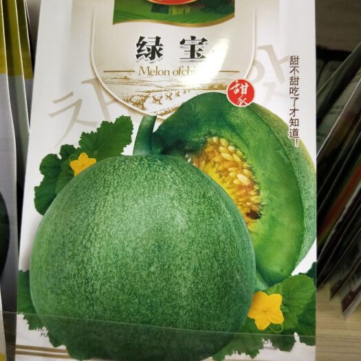 夏邑县绿宝石甜瓜种子  绿宝甜瓜种子