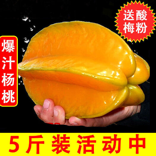 漳浦县香蜜杨桃  【出口品质】甜杨桃水果新鲜应季杨桃整箱热带孕