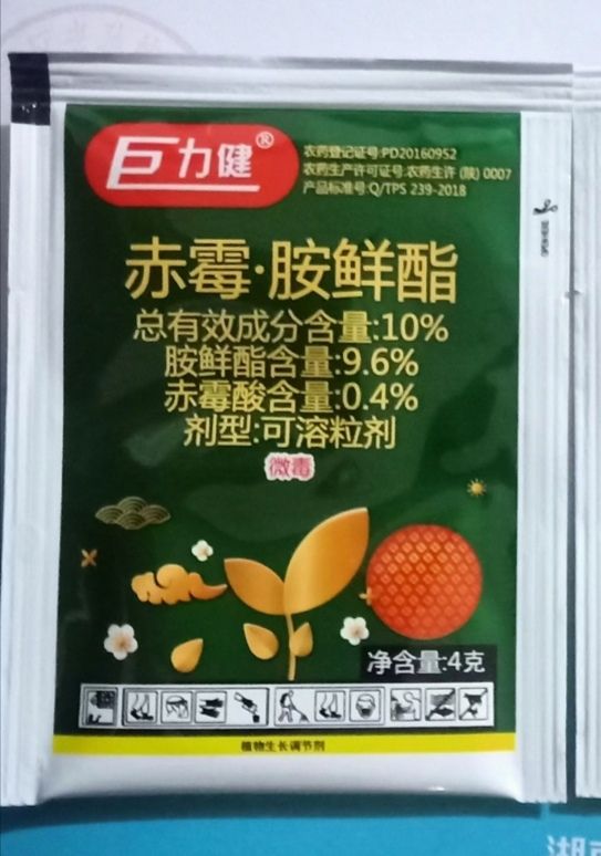 赤霉酸  巨力健10%赤霉胺鲜酯促长膨大叶绿抗逆生长调节剂