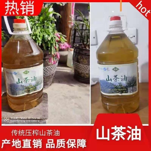 遂昌县压榨山茶油  深农山茶油
