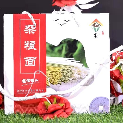会泽县粗粮面  云南乌蒙高原南瓜豌豆胡萝卜菠菜杂粮面一箱8个味道