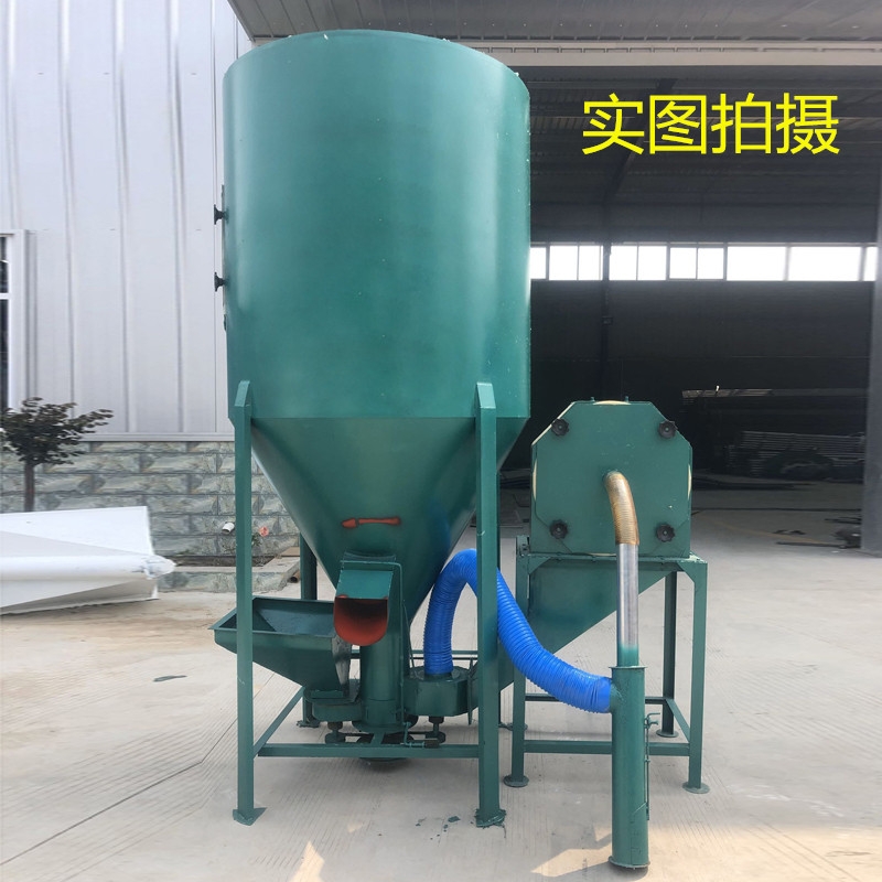 飼料攪拌機(jī)  飼料混合機(jī) 全自動(dòng)自吸無(wú)塵粉碎攪拌一體機(jī)