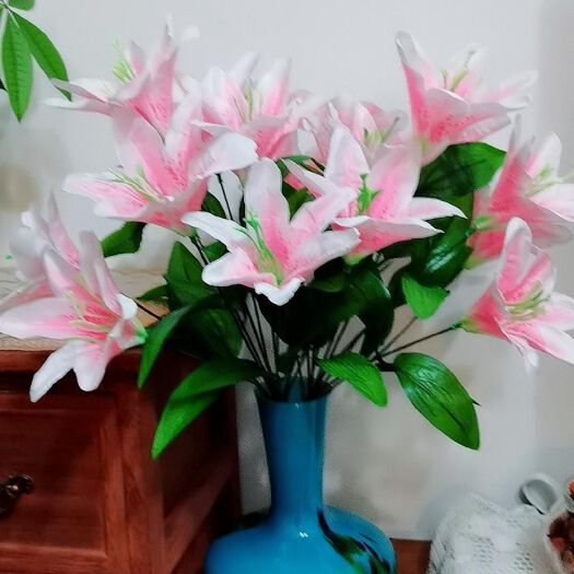 雅安仿真百合花1支10头