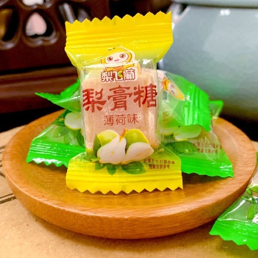 成都 厂家直销小包装梨膏糖 跑江湖地摊热卖10元模式薄荷味百草梨膏