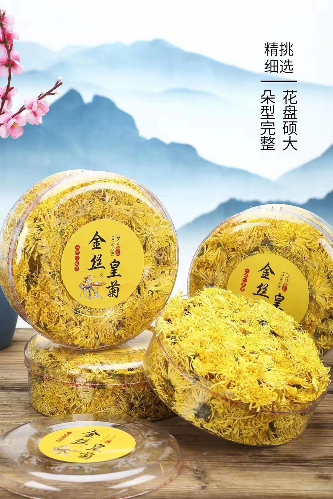 产新金丝皇菊 贡白菊花50g装包邮  批发零售 一件代发