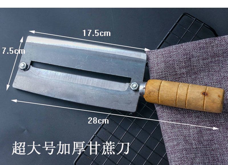水果刀 加厚不锈钢甘蔗刀 菠萝刀刨刀削皮器  大号碳钢去