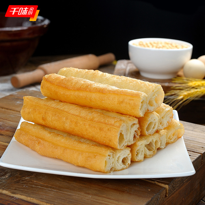 千味央厨传统大油条30cm长超大油条450g5条 10包/件