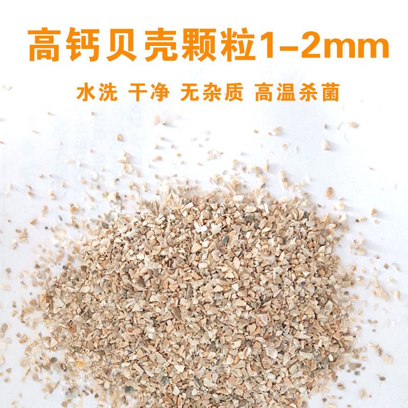 畜禽专用饲料 高钙贝壳粉鸡鸭鹅鸽子鹌鹑鸟类猪羊补钙用天然吸收好