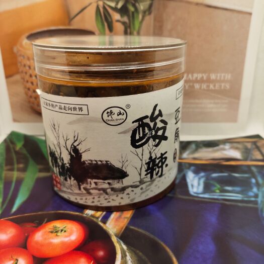 京山市开胃菜 红油酸辣豆角瓶装酱菜