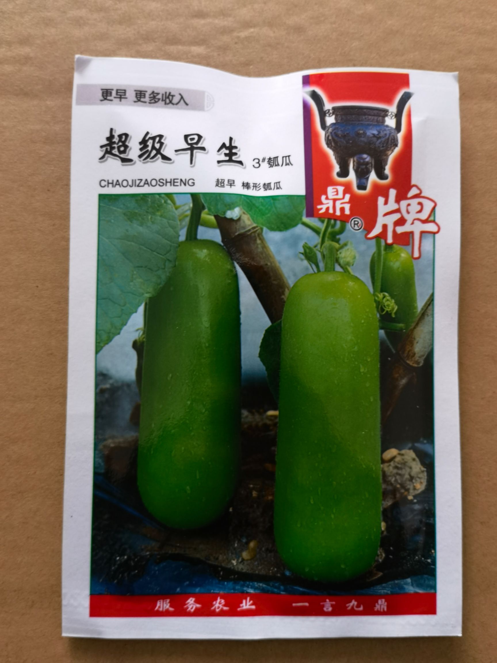 鼎牌早生3号瓠瓜种子，短棒型，特早熟，口感细腻清爽，