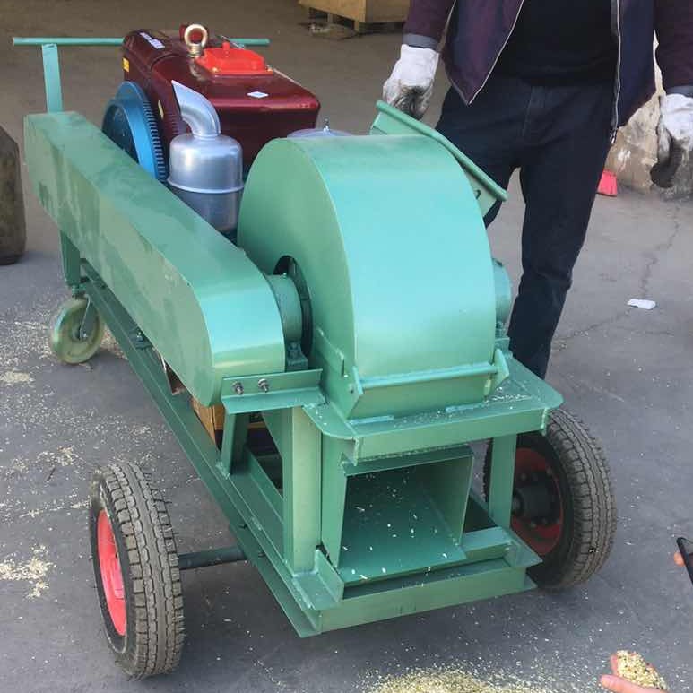 树枝粉碎机  热销锯木粉碎机锯末粉碎机小型柴油边角木料粉碎机香菇种植料原料