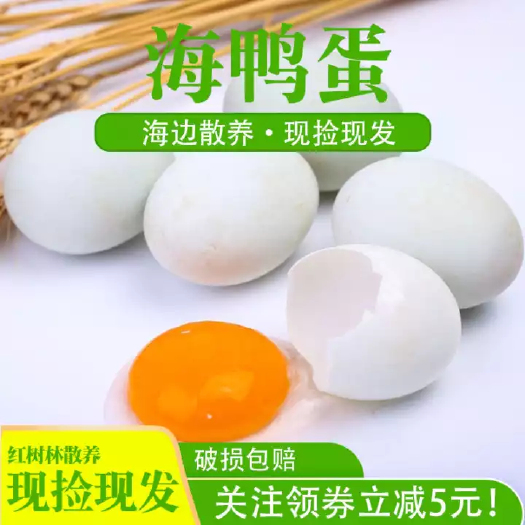 南宁广西红树林散养海鸭蛋30枚一盒装