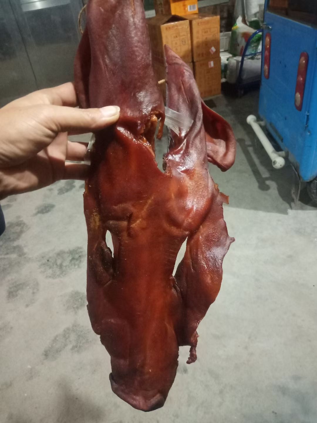 腊猪头肉 ，腊猪脸，美味佳肴