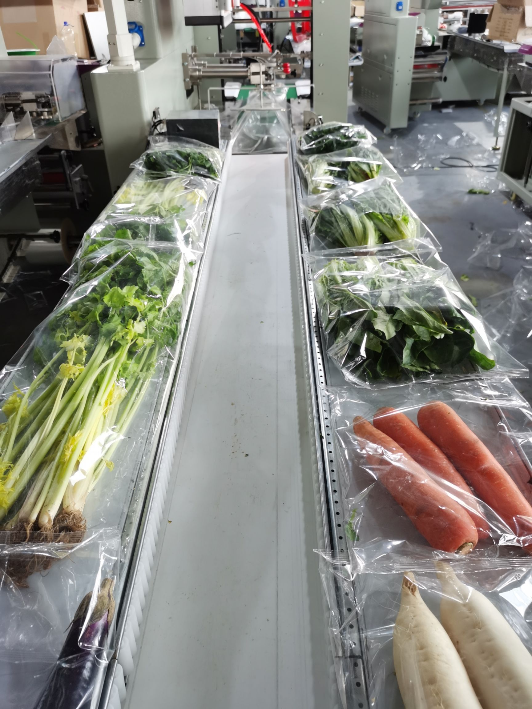 包装机械  蔬果叶智能包装机/可带透气孔4～6个。不定长模式