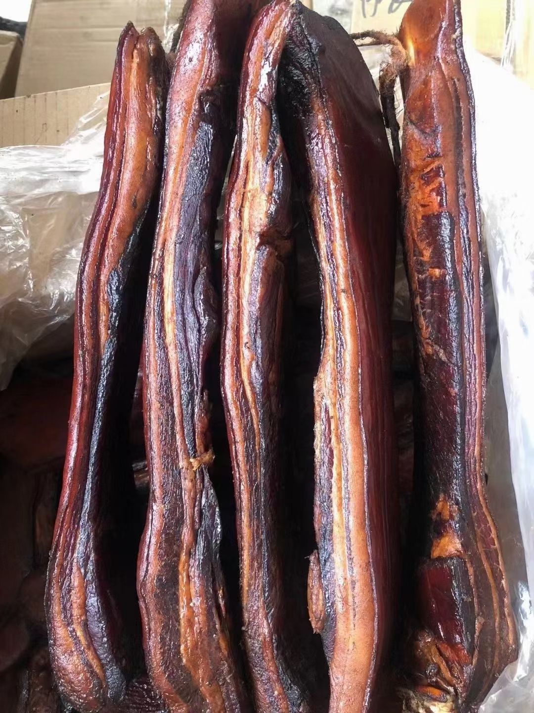 腊排骨  腊肉，农家腌腊，江湖地摊，展销会销售产品