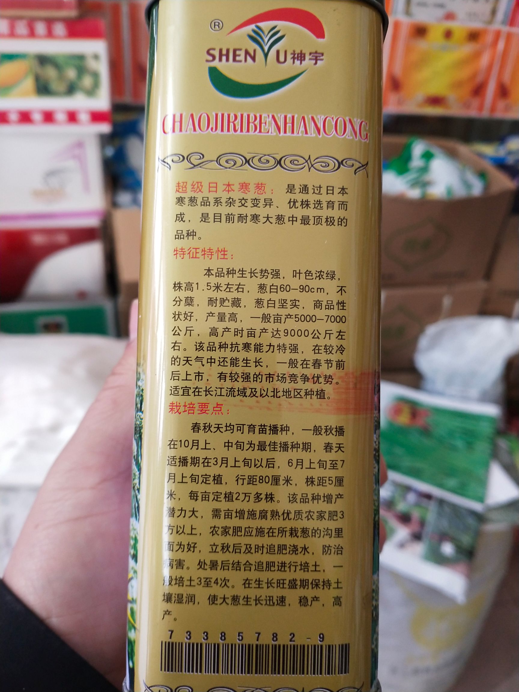 银杆90白，（原日本寒葱） 葱白90cm左右起耐寒 叶短亩
