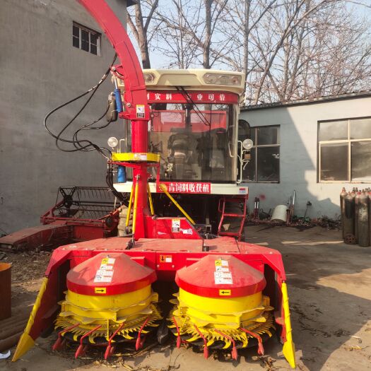 郓城县青贮机 圆盘轮式青储机 自走式高速转盘 玉米秸秆收获机