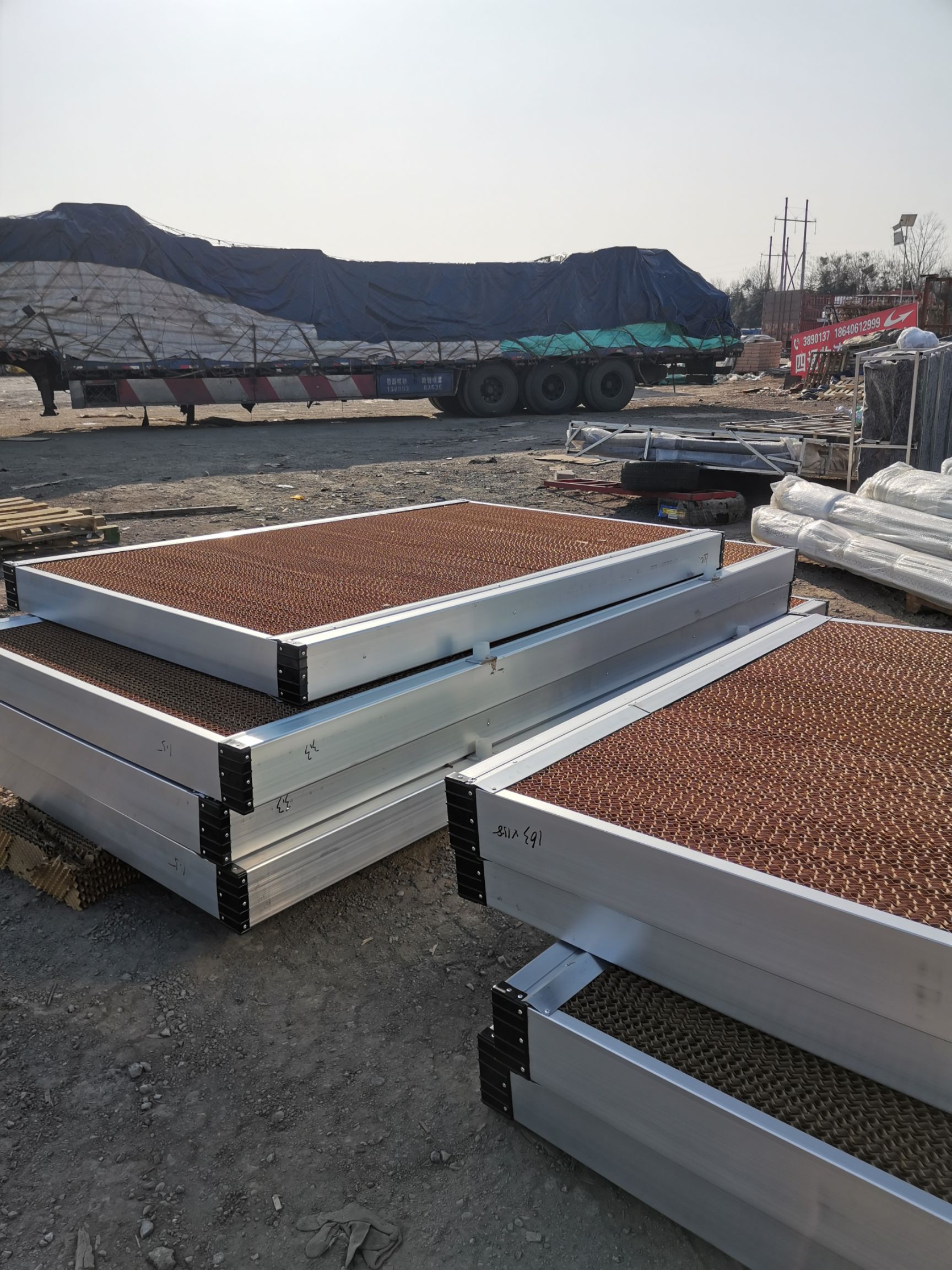 降温水帘墙湿帘矿场养殖产品，风机水帘