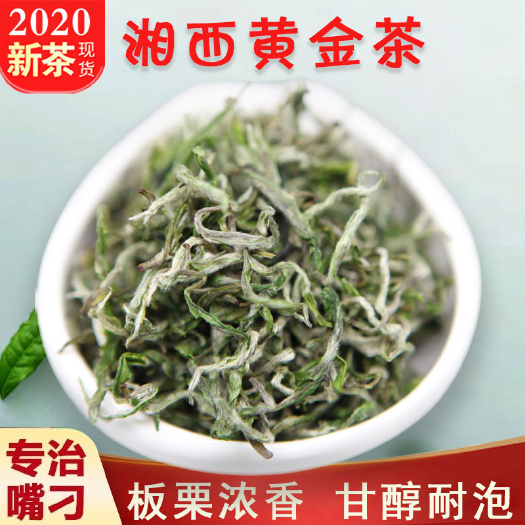 吉首市保靖黄金茶黄金一号品种明前二级绿茶