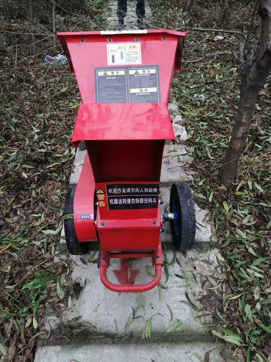 树枝粉碎机 大马力 190型汽油柴油电机动力碎枝机 碎木机