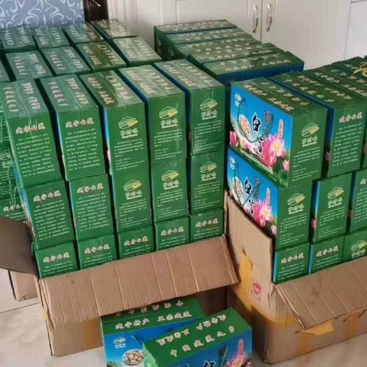 建宁县莲子干货 散装 建宁白莲子去芯磨皮莲子手工莲子 礼盒装