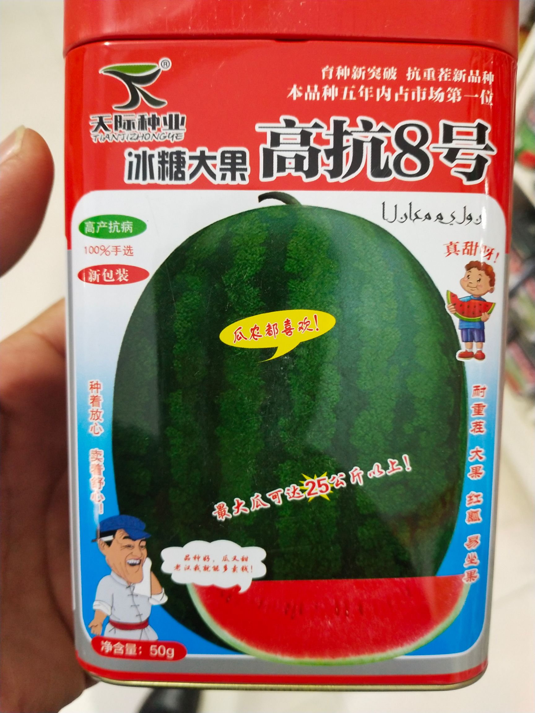 丰抗八号西瓜种子  丰抗8号冰糖，大果