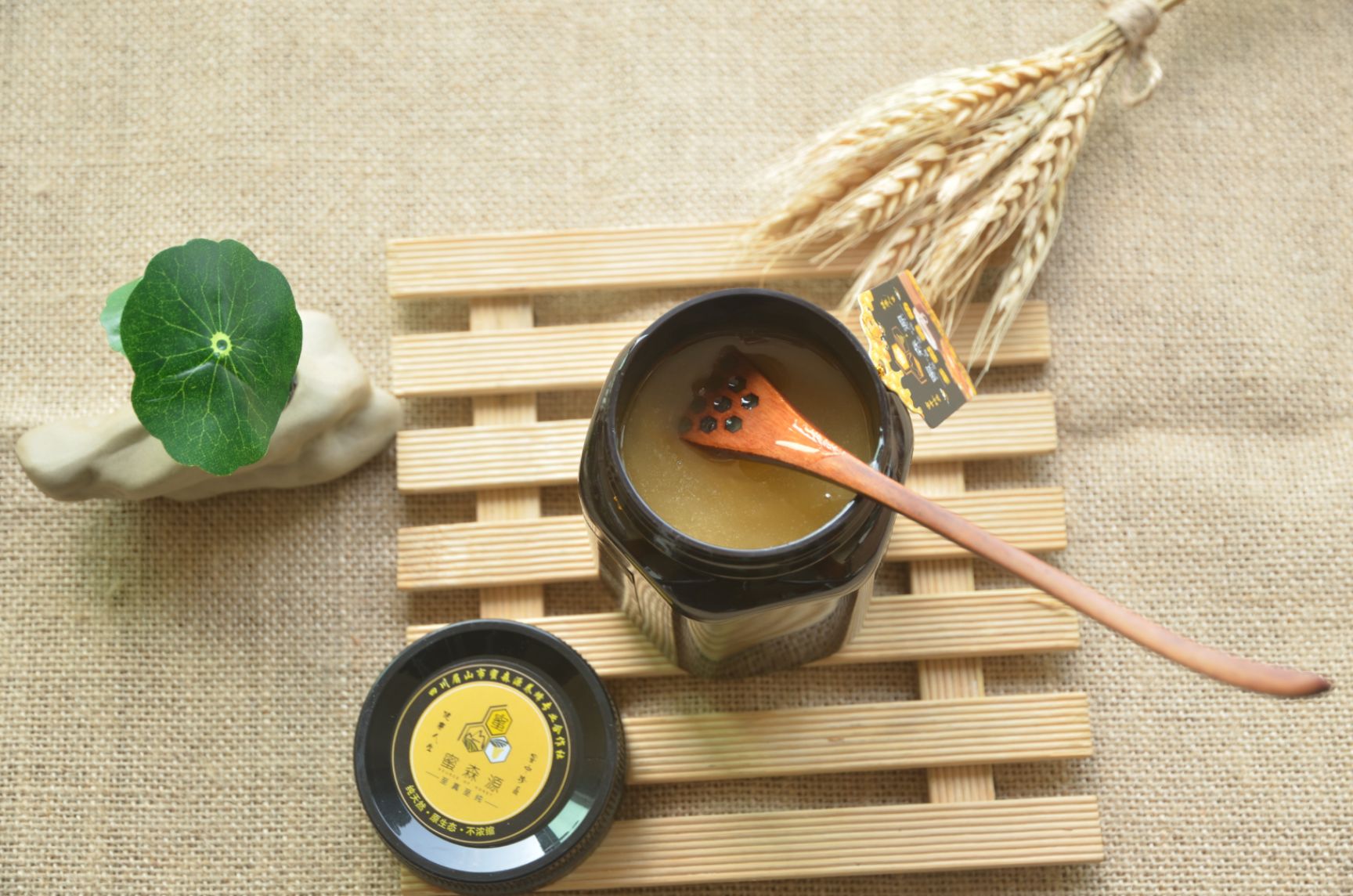 陕西秦岭深山天然五倍子蜂蜜纯正五倍子蜜药材蜂蜜