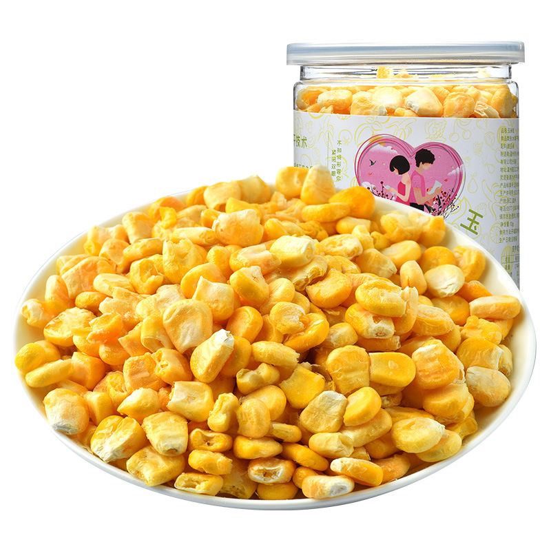 果蔬脆  冻干玉米粒70g 热卖即食酥脆美味玉米脆非油炸休闲罐装零食