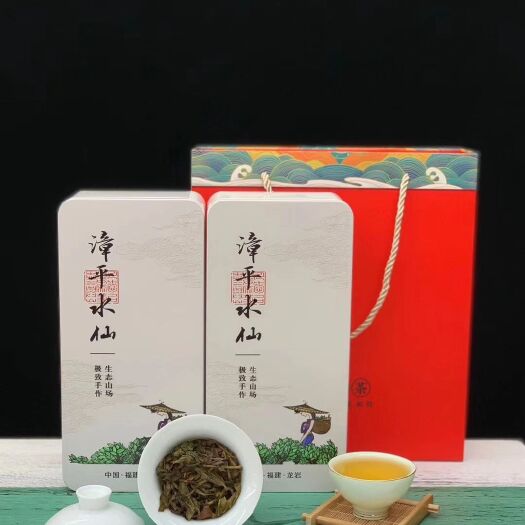 安溪县花蜜香漳平水仙乌龙茶叶袋装铁盒礼品装500克（包装会更新）