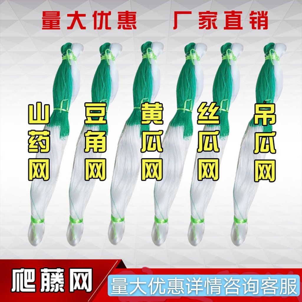 爬藤网粗九股吊瓜百香果小西瓜小南瓜专用网农业种植网植物攀爬网