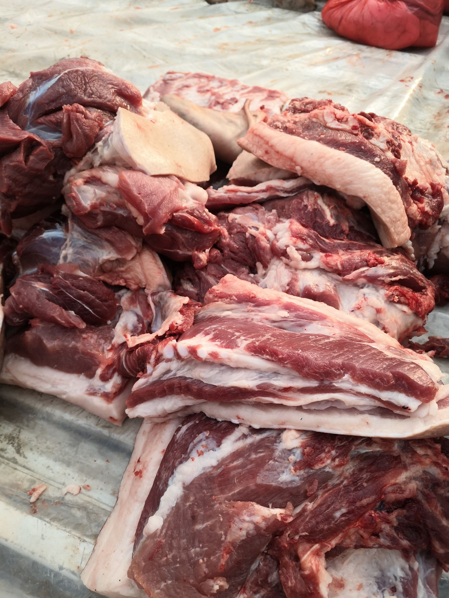 五花肉  黄金寨力晨山庄生态养殖黑土猪肉