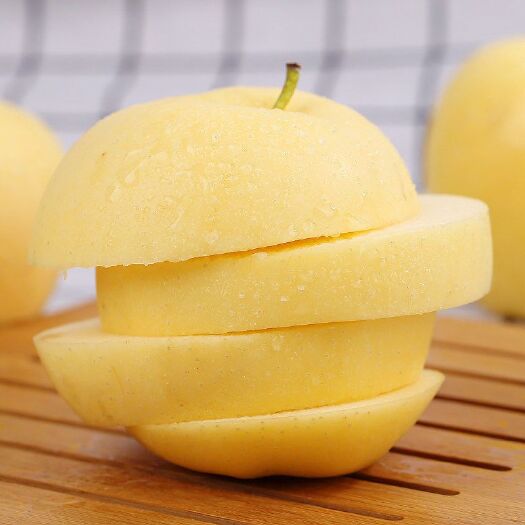 栖霞市黄元帅苹果  黄元帅奶油苹果新鲜刮泥香甜粉面黄香蕉苹果包邮