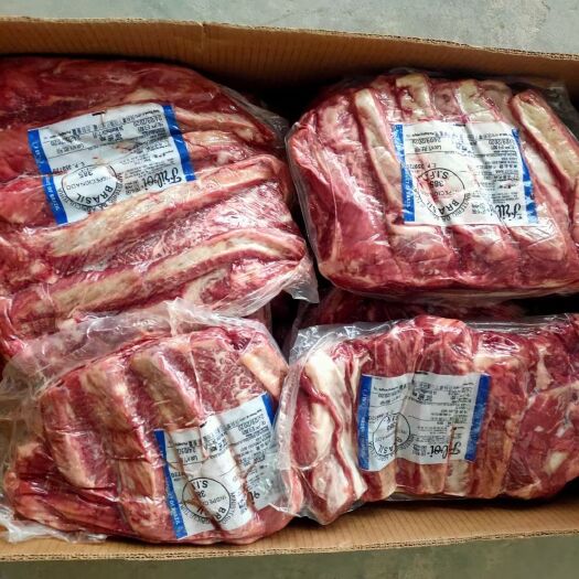唐山鲜冻牛肋条，牛上脑，西冷，眼肉，板腱，牛肩峰，牛臀肉，大米龙