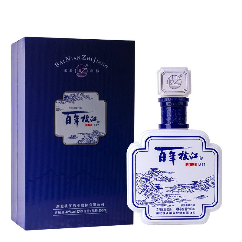 百年清坊42度500ml*4瓶纯粮食酒整箱白酒礼盒