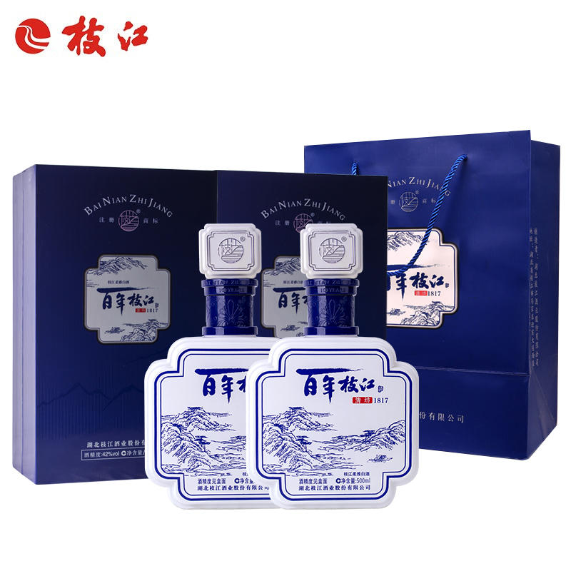 百年清坊42度500ml*4瓶纯粮食酒整箱白酒礼盒
