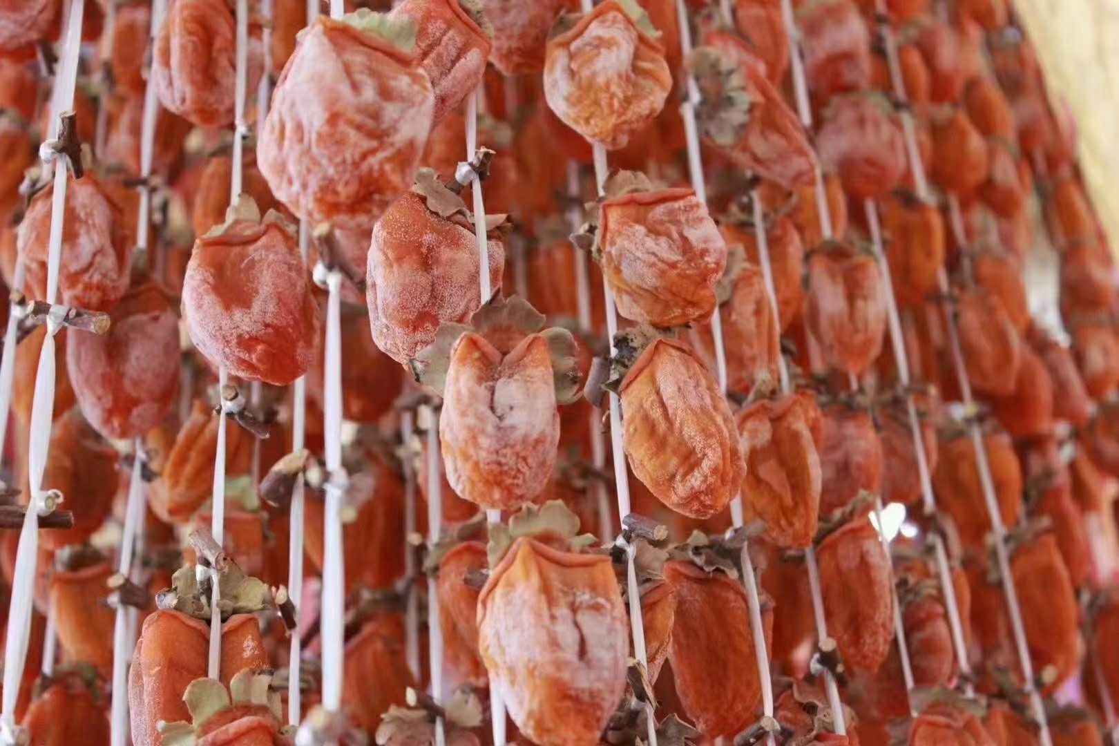柿饼陕西富平流心吊柿饼自然结霜小包装香腻甜老少皆宜