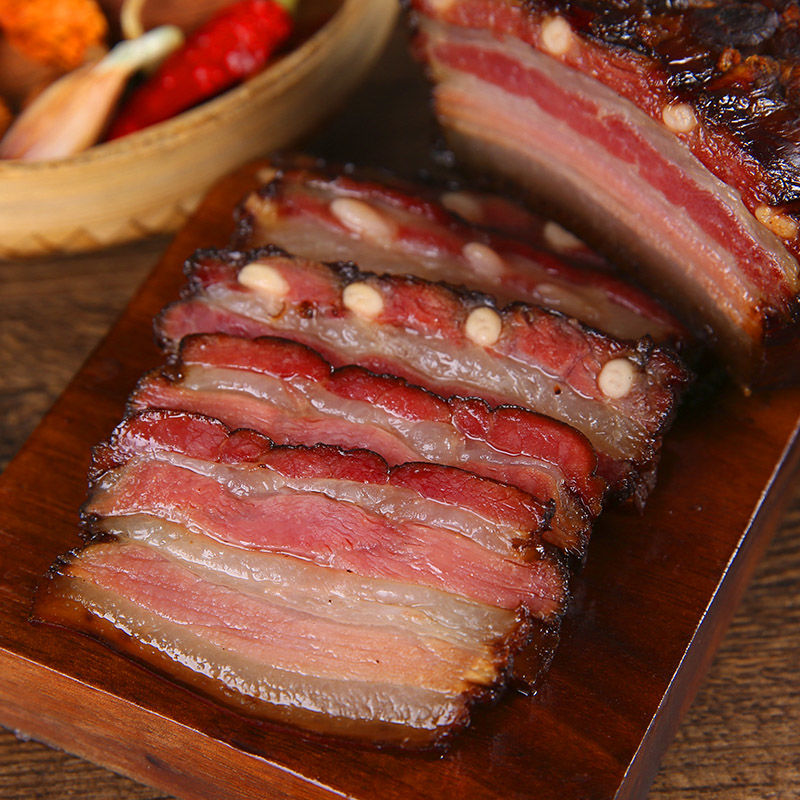 土猪五花腊肉湖南特产农家自制烟熏咸肉腊肠湘西四川腊排骨腊熏肉