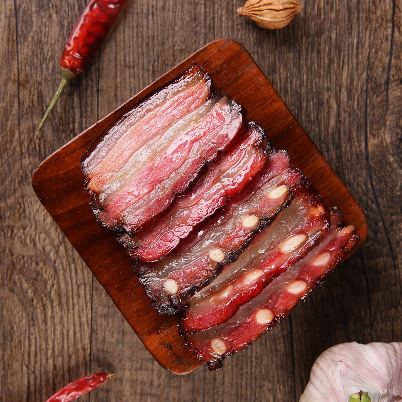 土猪五花腊肉湖南特产农家自制烟熏咸肉腊肠湘西四川腊排骨腊熏肉