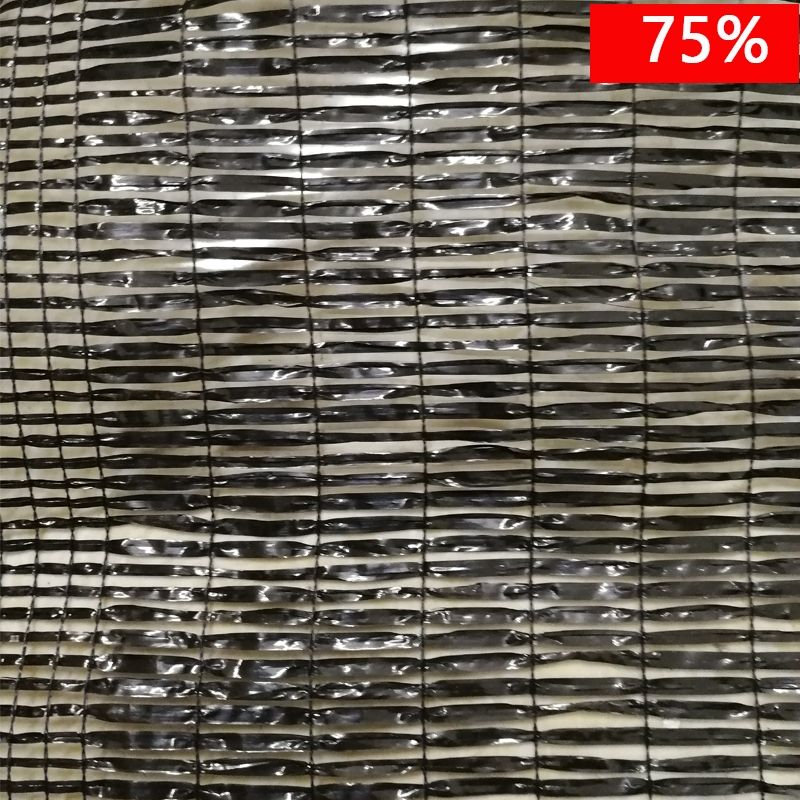 抗老化平织黑色遮阳网加密加厚防晒网大棚户外农用平针遮阴网隔热