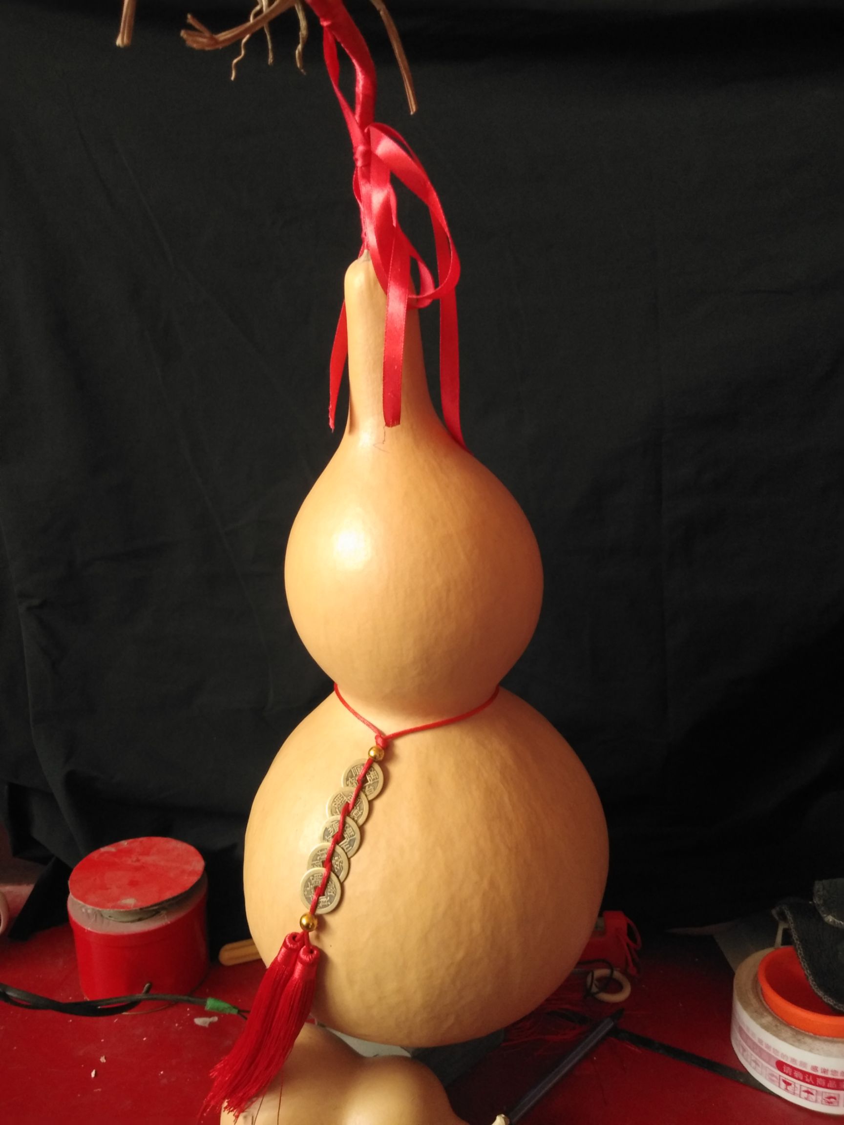 摆放大葫芦，高度49厘米。接财纳福，标价是一个价格。