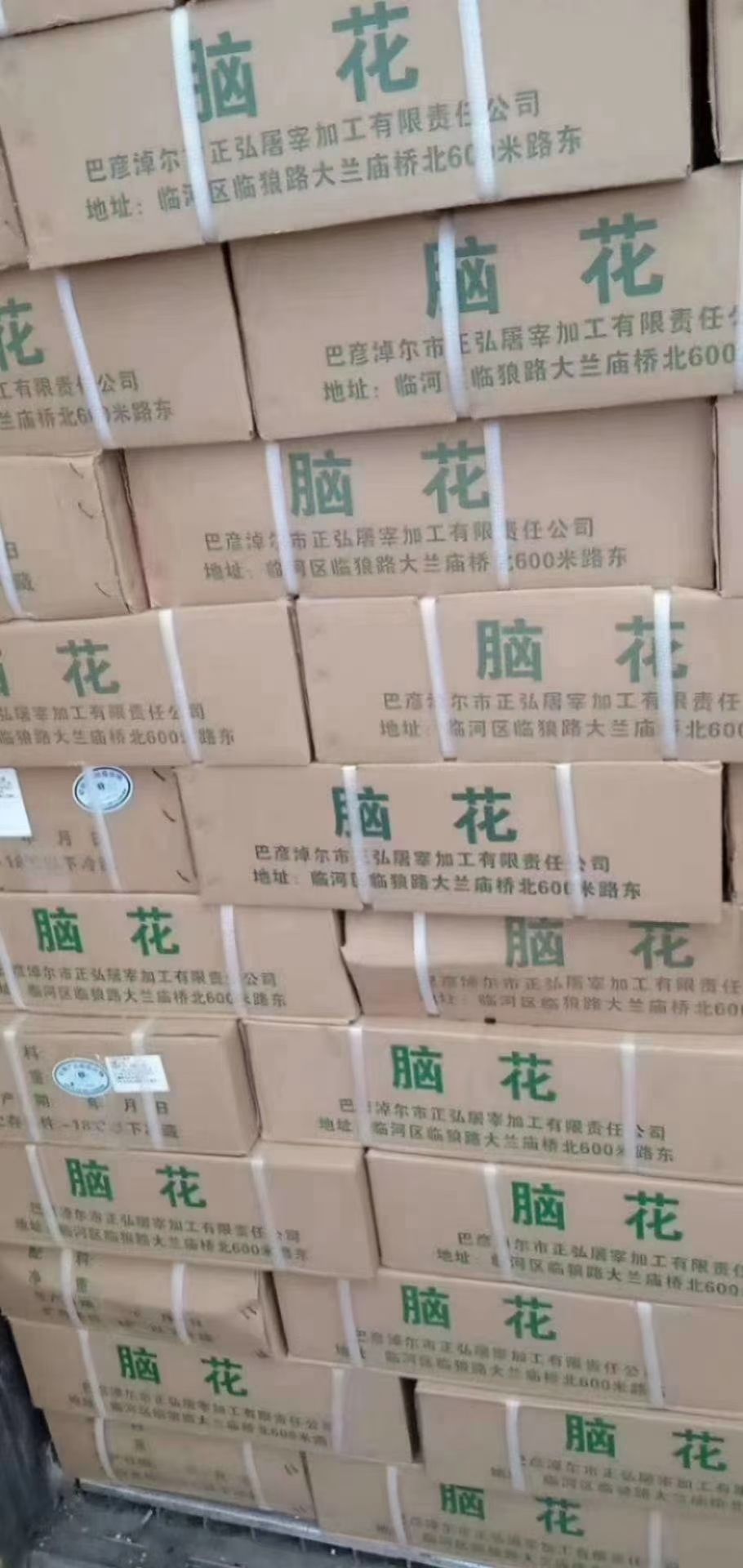 猪脑  湘厨脑花新鲜冻品96幅花商用火锅烧烤冷冻包装整件批发