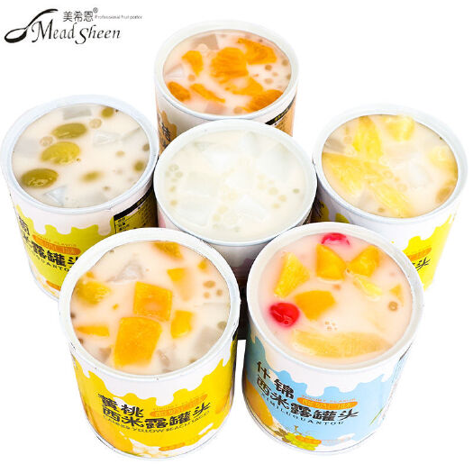 砀山县罐头  厂家直销整箱6罐水果酸奶西米露六种口味各一批发价