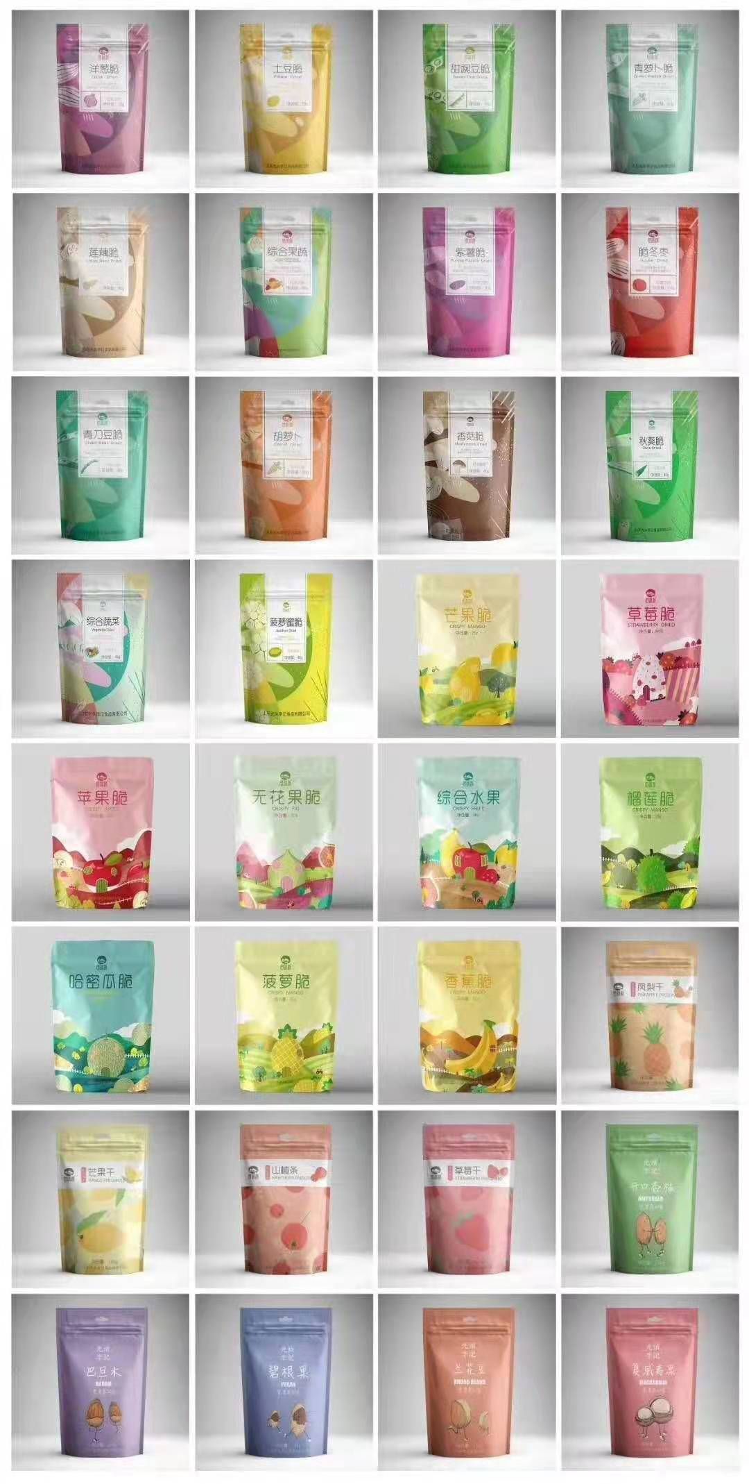 真空低温脱水紫薯条秋葵脆香菇脆综合果蔬脆生产厂家