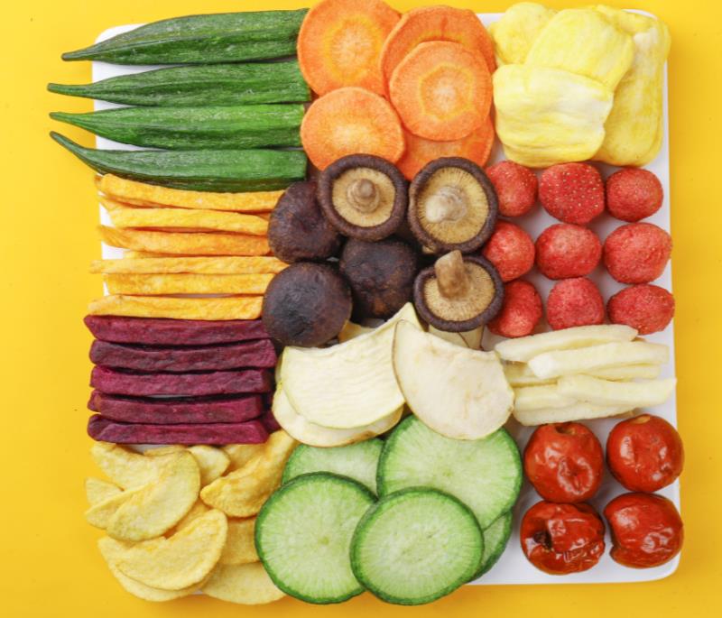 青萝卜三色萝卜秋葵脆综合果蔬脆生产厂家散货批发