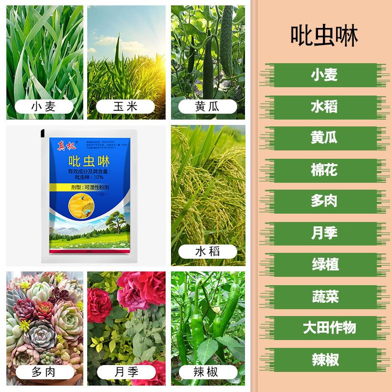 吡虫啉 蔬菜果树花卉蚜虫白分虱稻飞虱蓟马高效杀虫剂