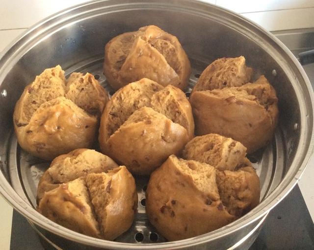 包子  豆加壹开口红糖馒头